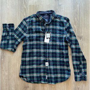 Denim And Flower Flannel Shirt Nwt Size M